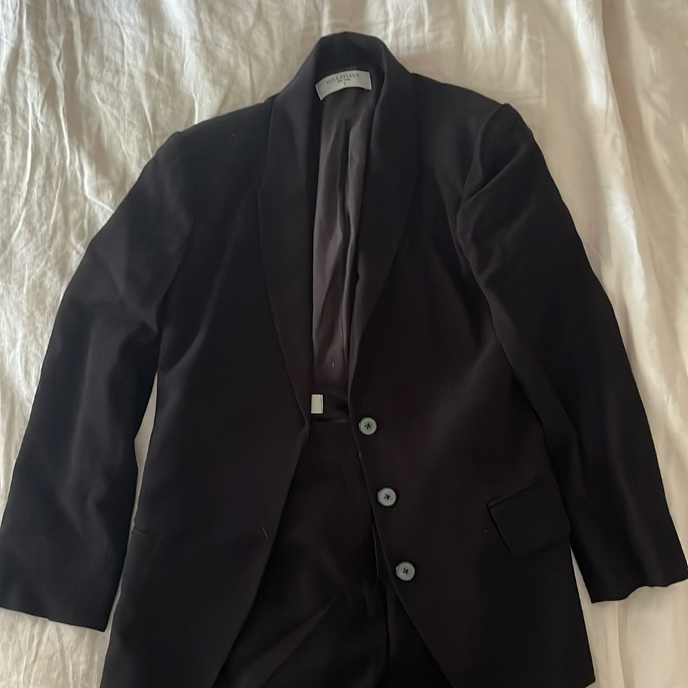 MM LAFLEUR Black Two Piece Set Blazer Trousers Size 4